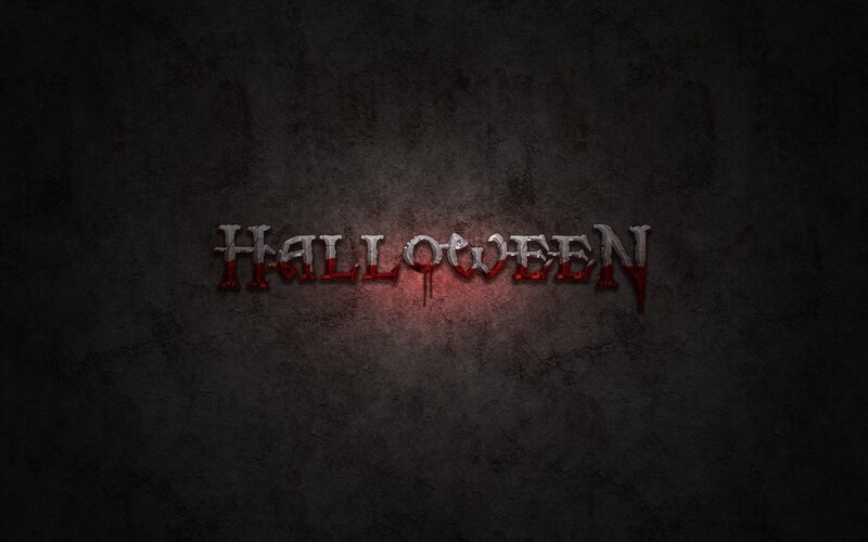 Halloween Text on Wall