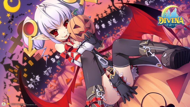 Halloween-themed anime character