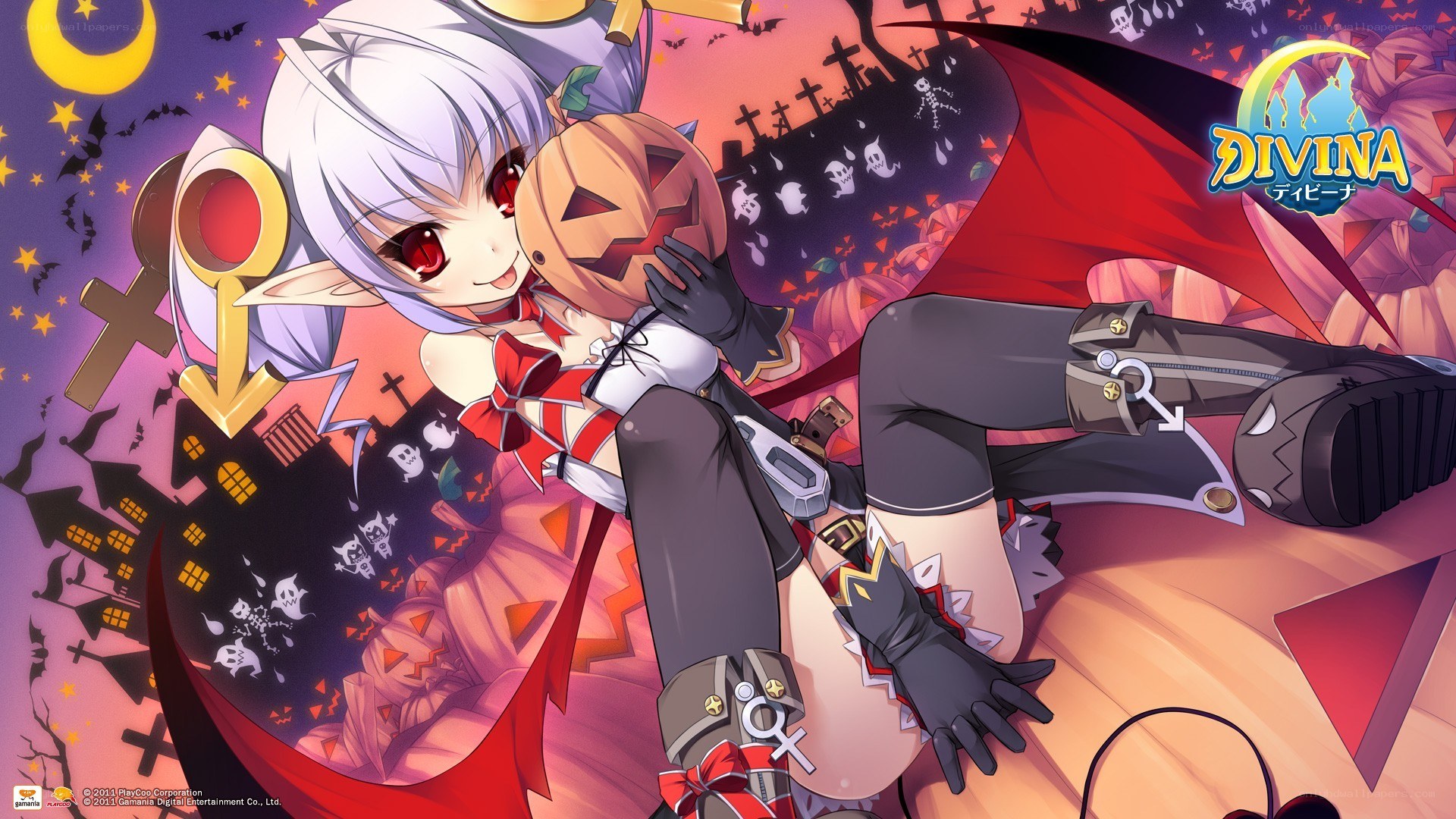 Halloween-themed anime character