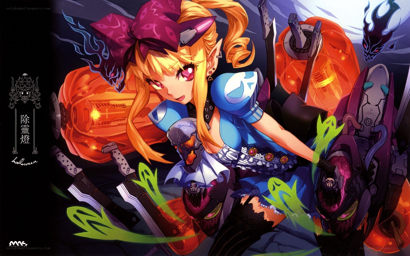 Halloween-themed anime character