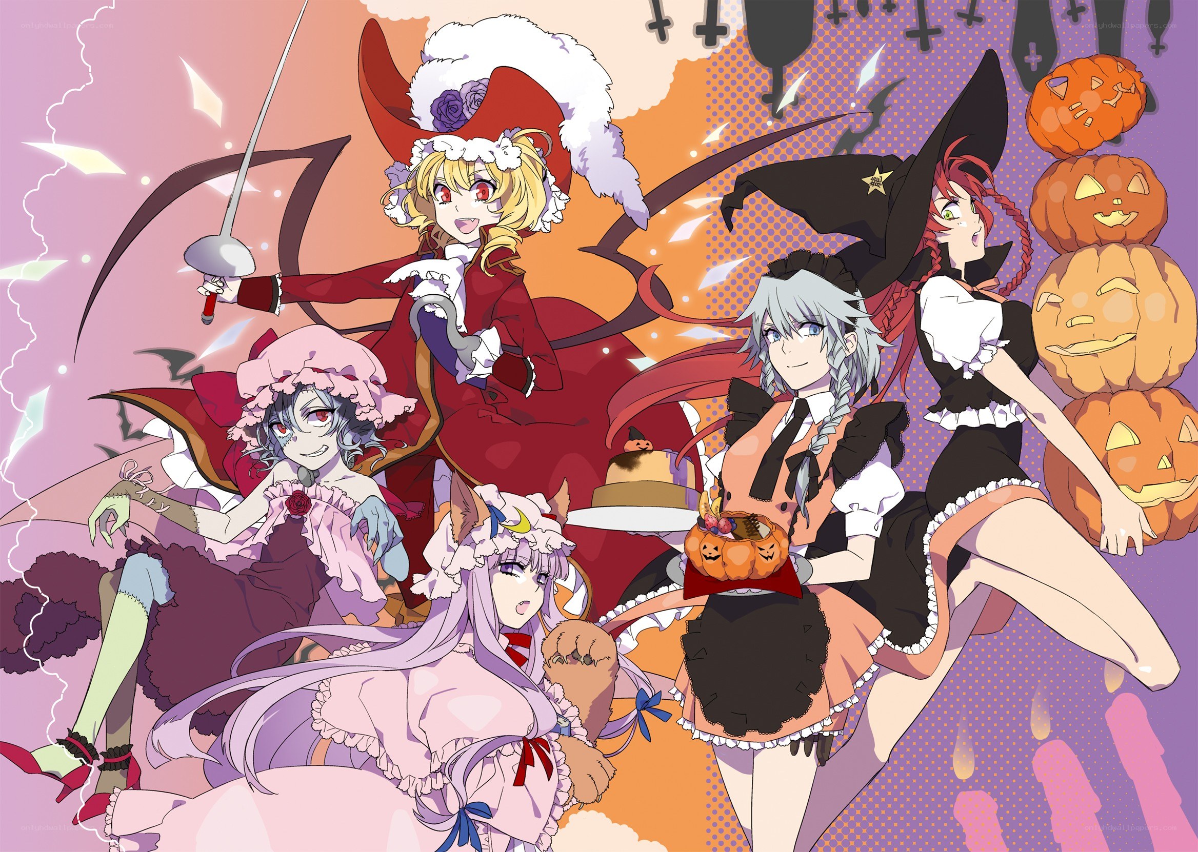 Halloween-themed anime characters