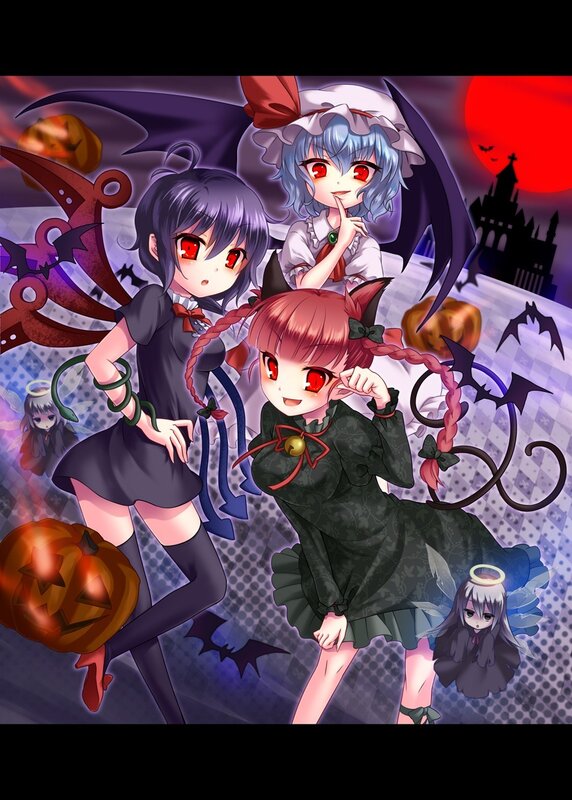 Halloween-themed anime girls