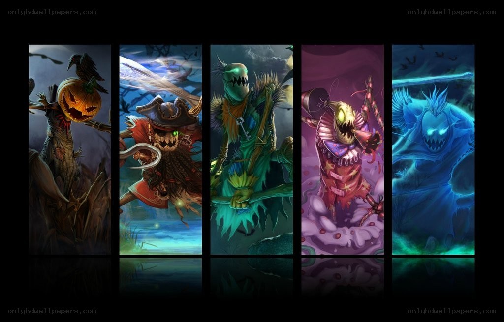 Halloween-themed character art