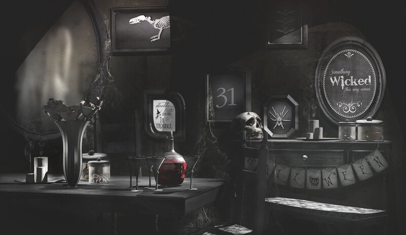 Halloween-themed Room