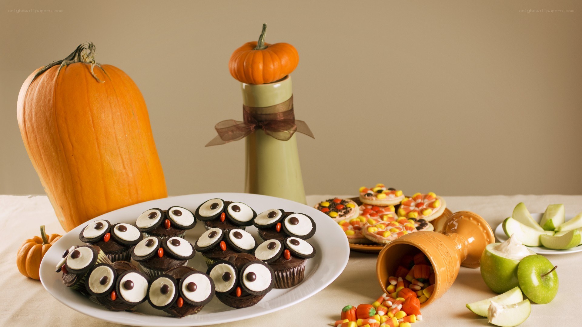 Halloween treats on a table