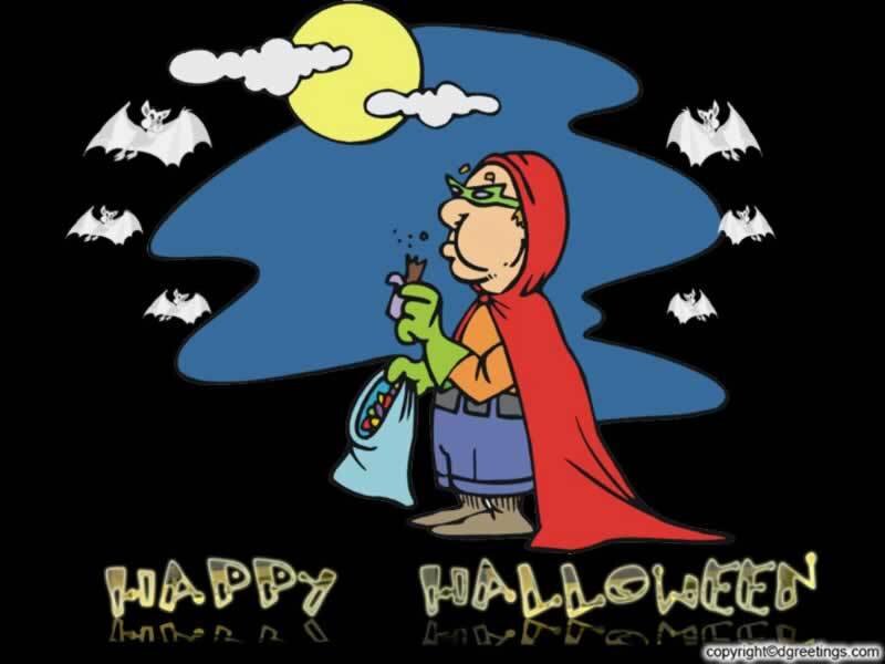 Halloween trick-or-treater