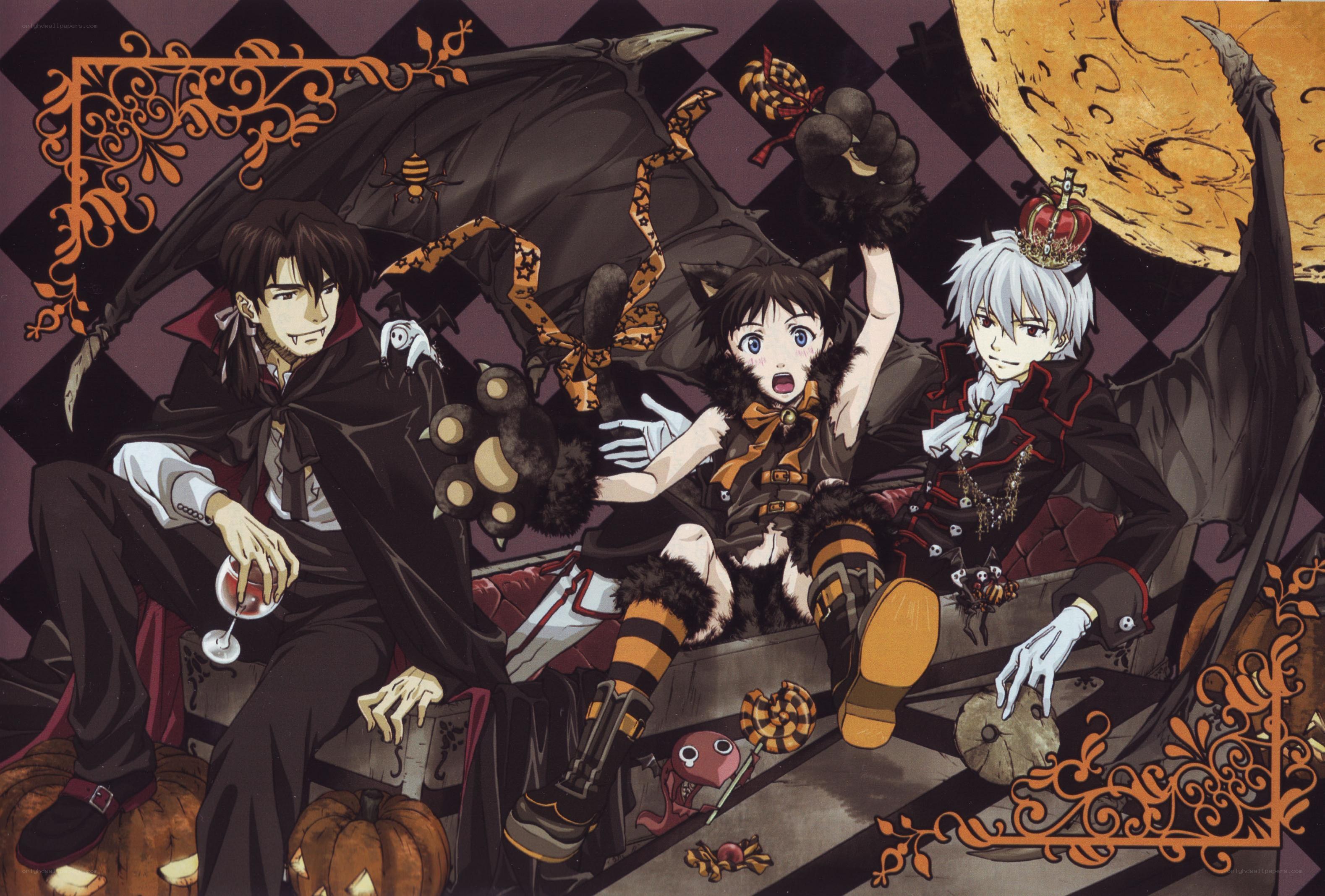 Halloween vampire gathering