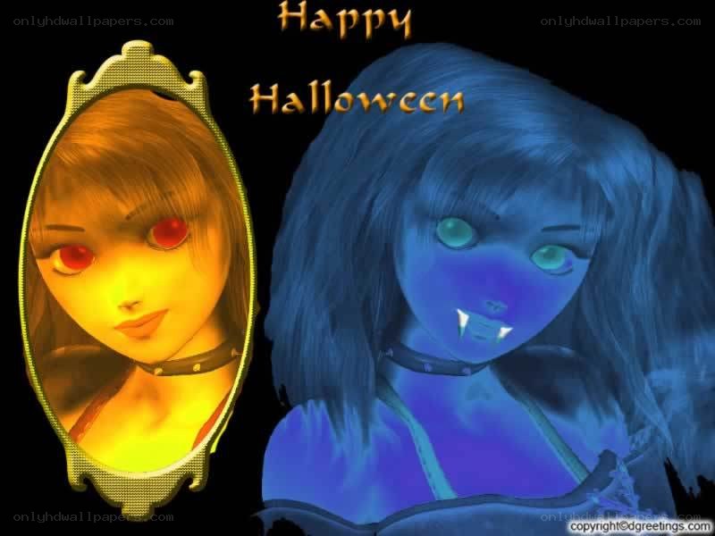 Halloween vampire girl