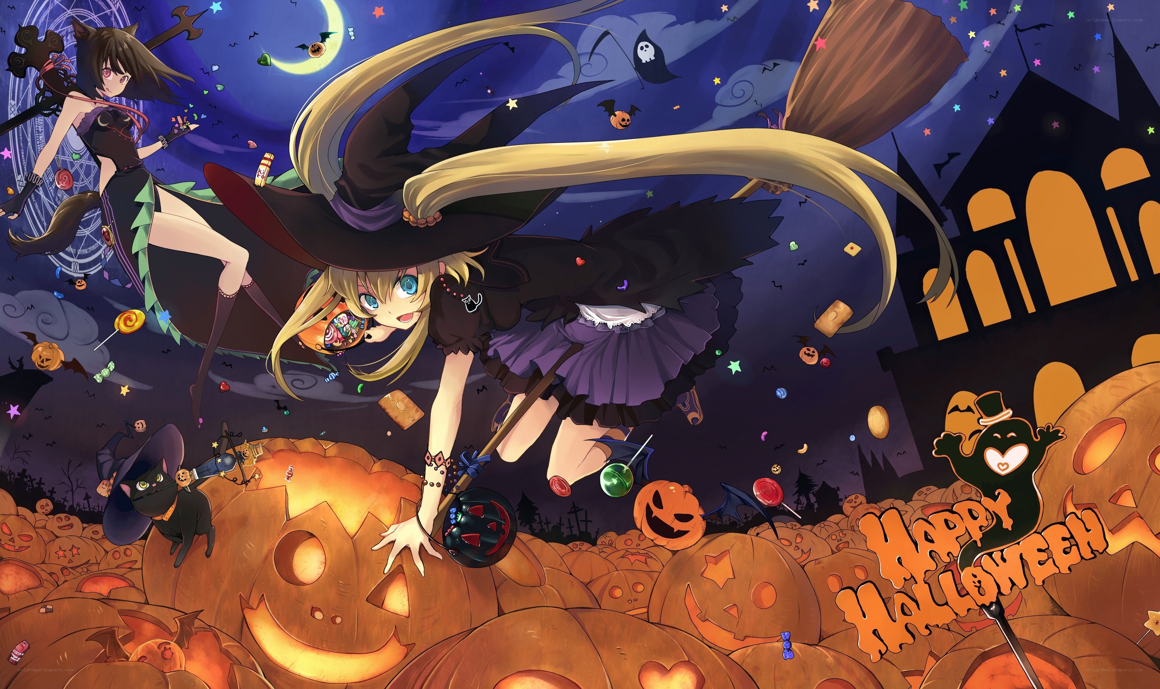 Halloween witch celebration