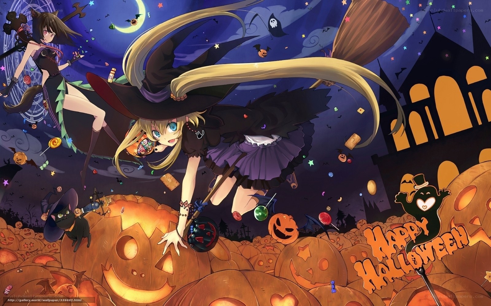 Halloween witch celebration