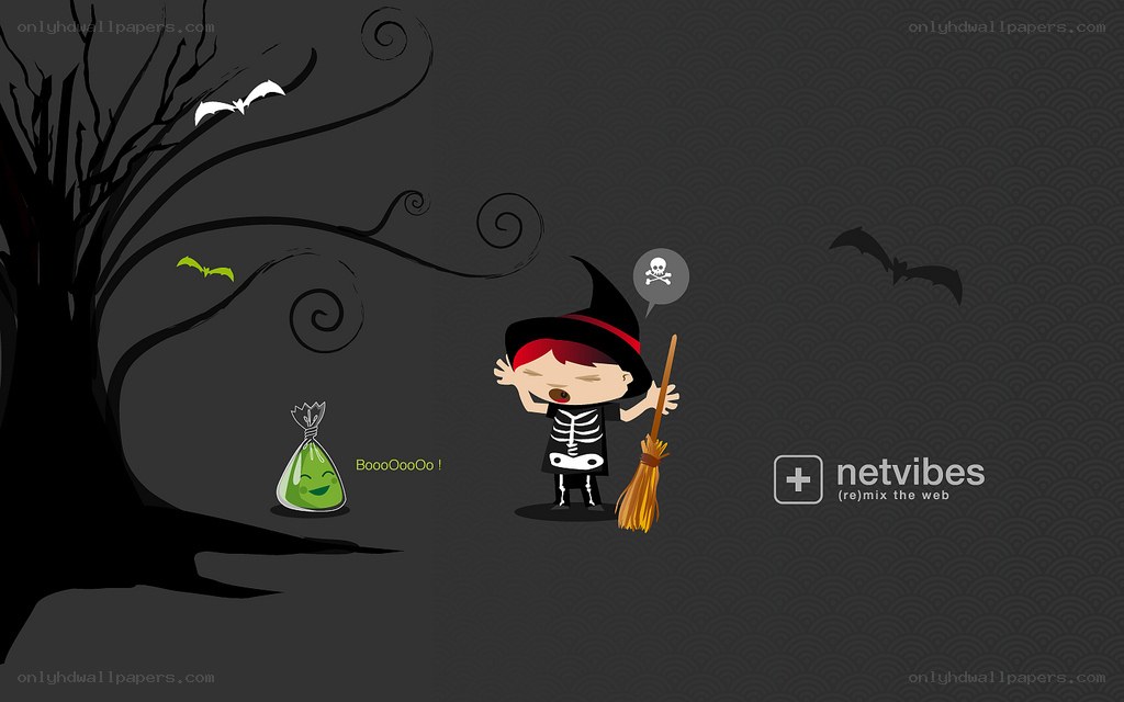 Halloween witch character