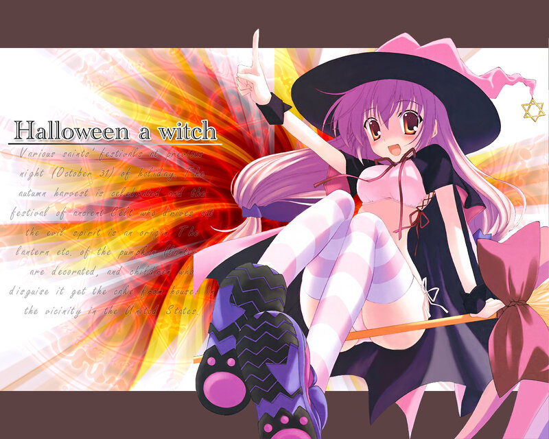 Halloween witch character