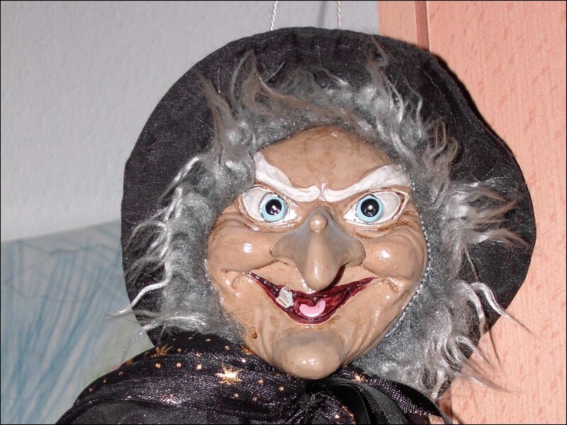 halloween witch decoration