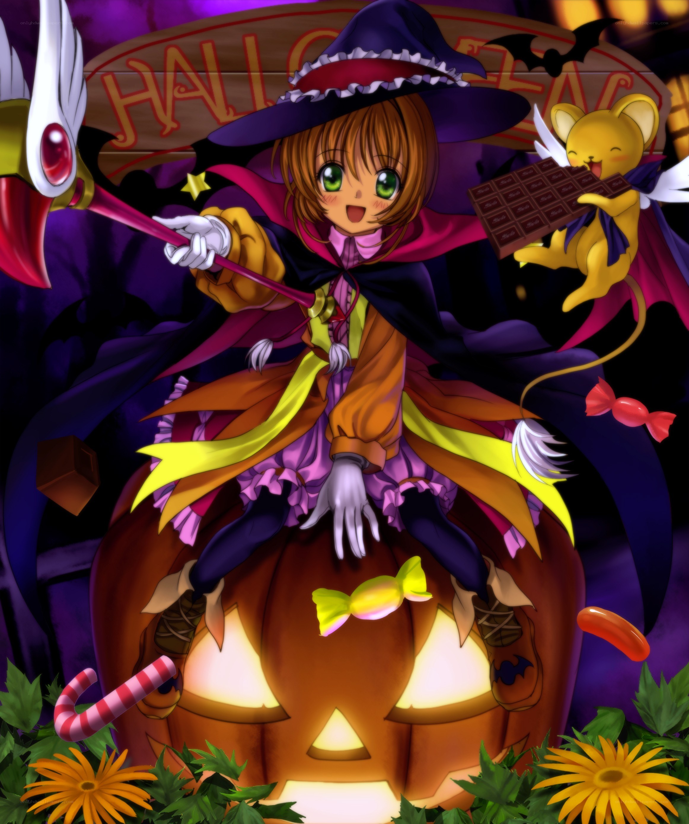 Halloween witch girl