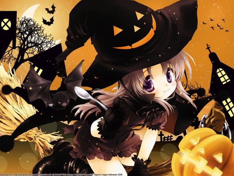 Halloween witch girl