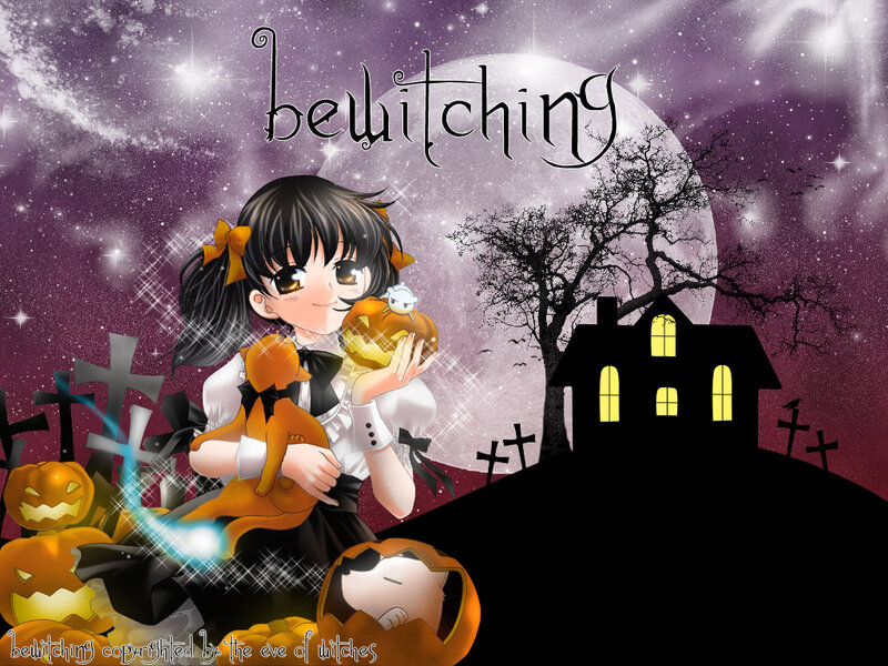 Halloween witch girl art