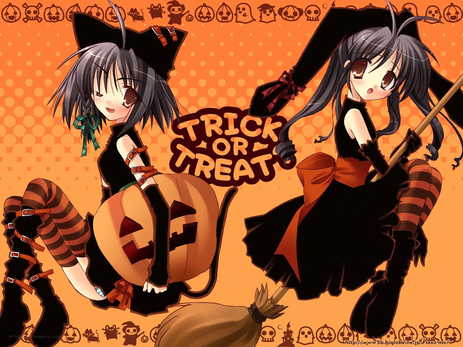 Halloween witch girls
