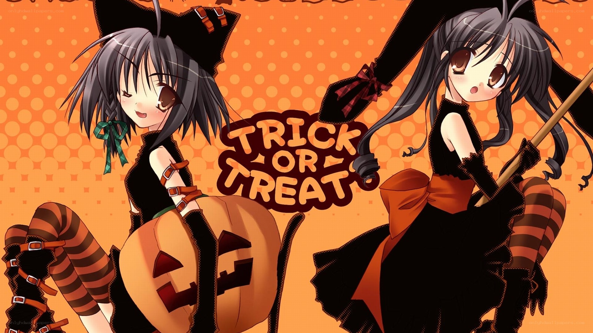 Halloween witch girls