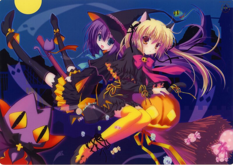 Halloween witch girls