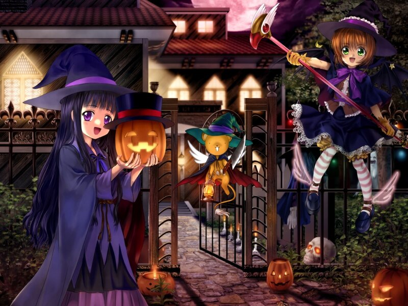 Halloween witch girls