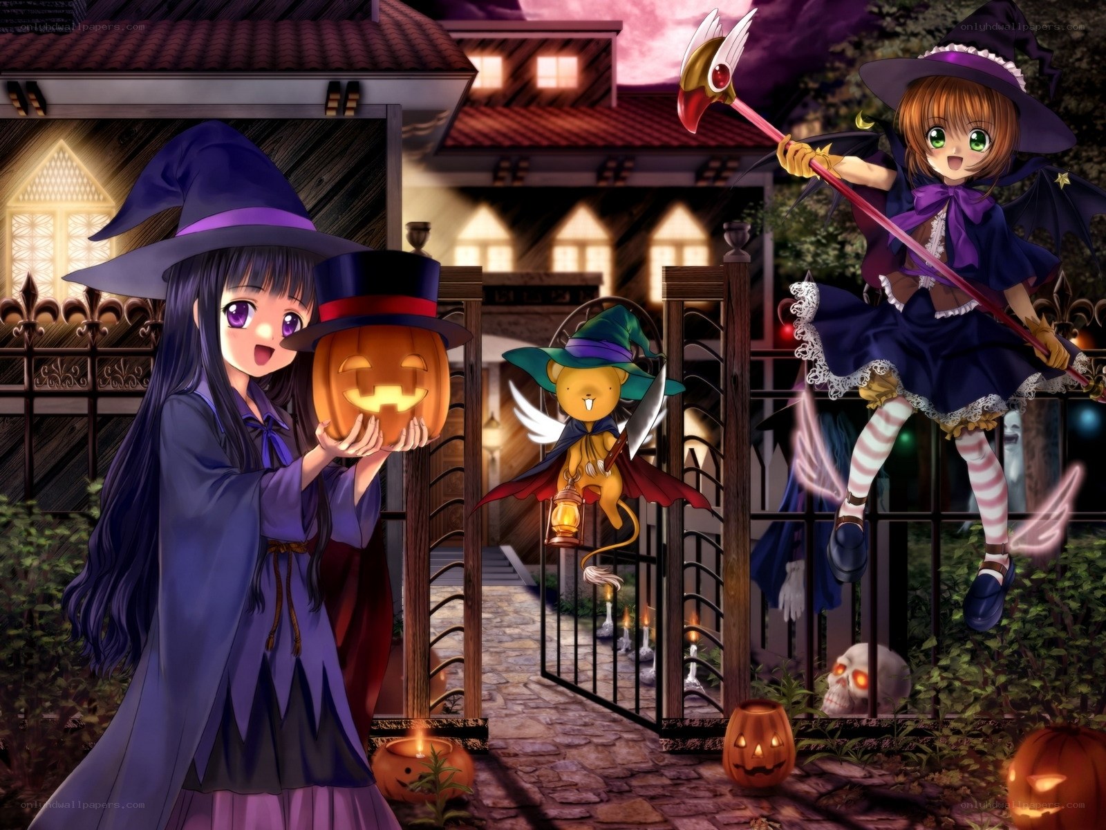 Halloween witch girls