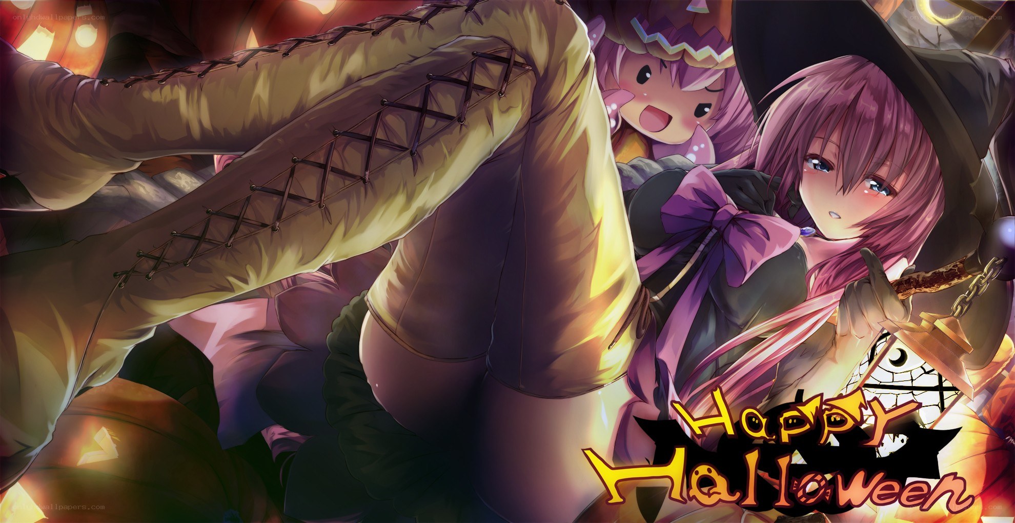 Halloween witch illustration