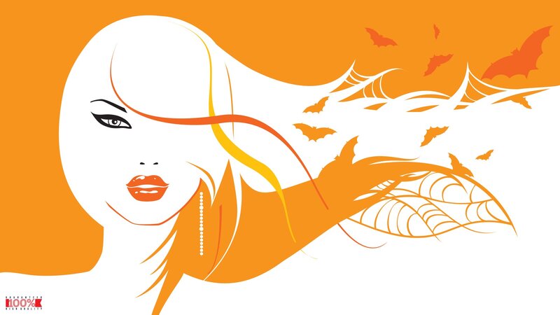Halloween woman illustration