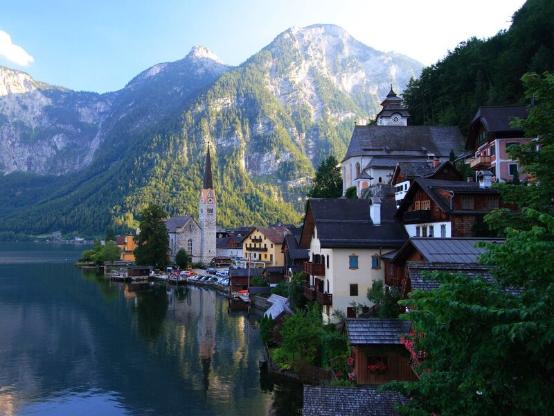 Hallstatt village by the lake