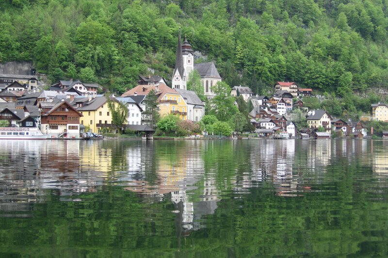 Hallstatt village by the lake