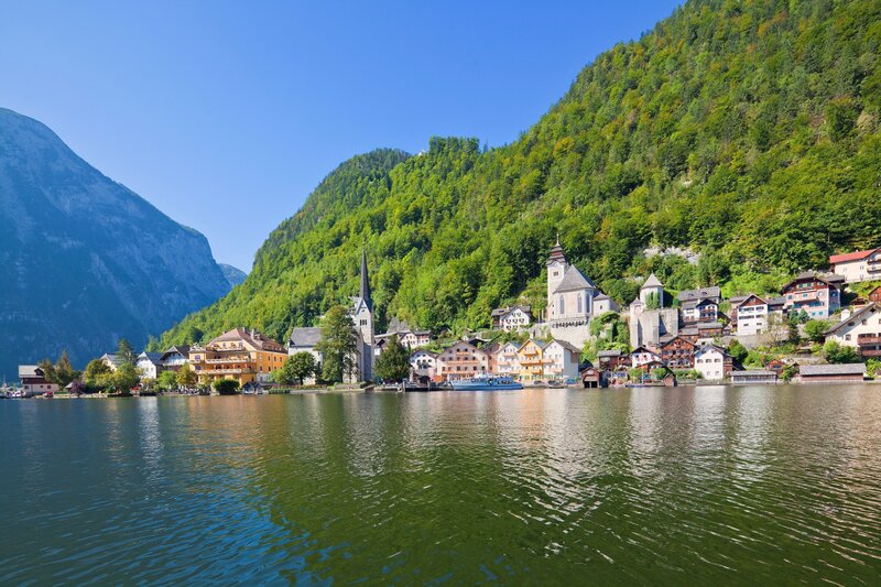 Hallstatt village by the lake