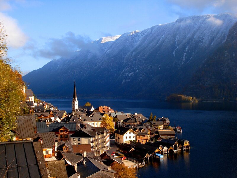 Hallstatt village by the lake