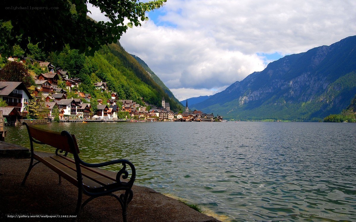 Hallstatt village by the lake