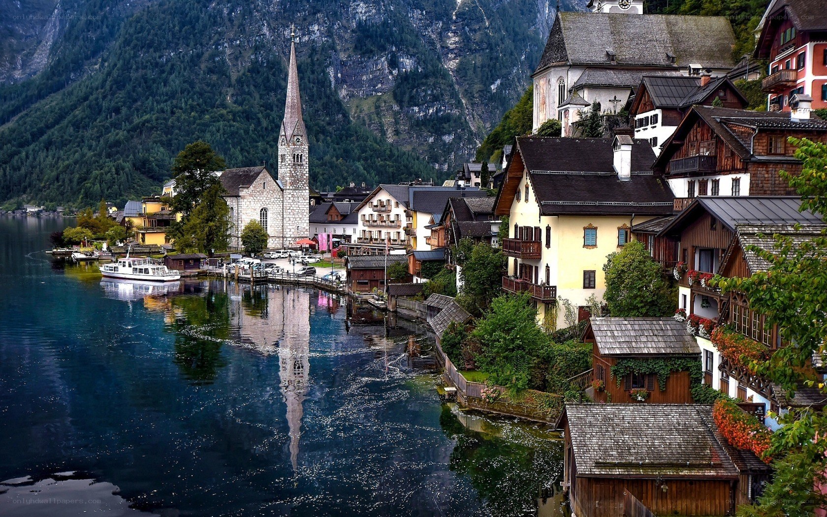 Hallstatt village by the lake