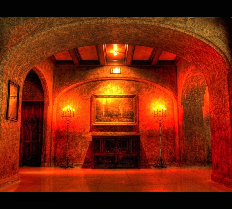 Hallway with Candelabras