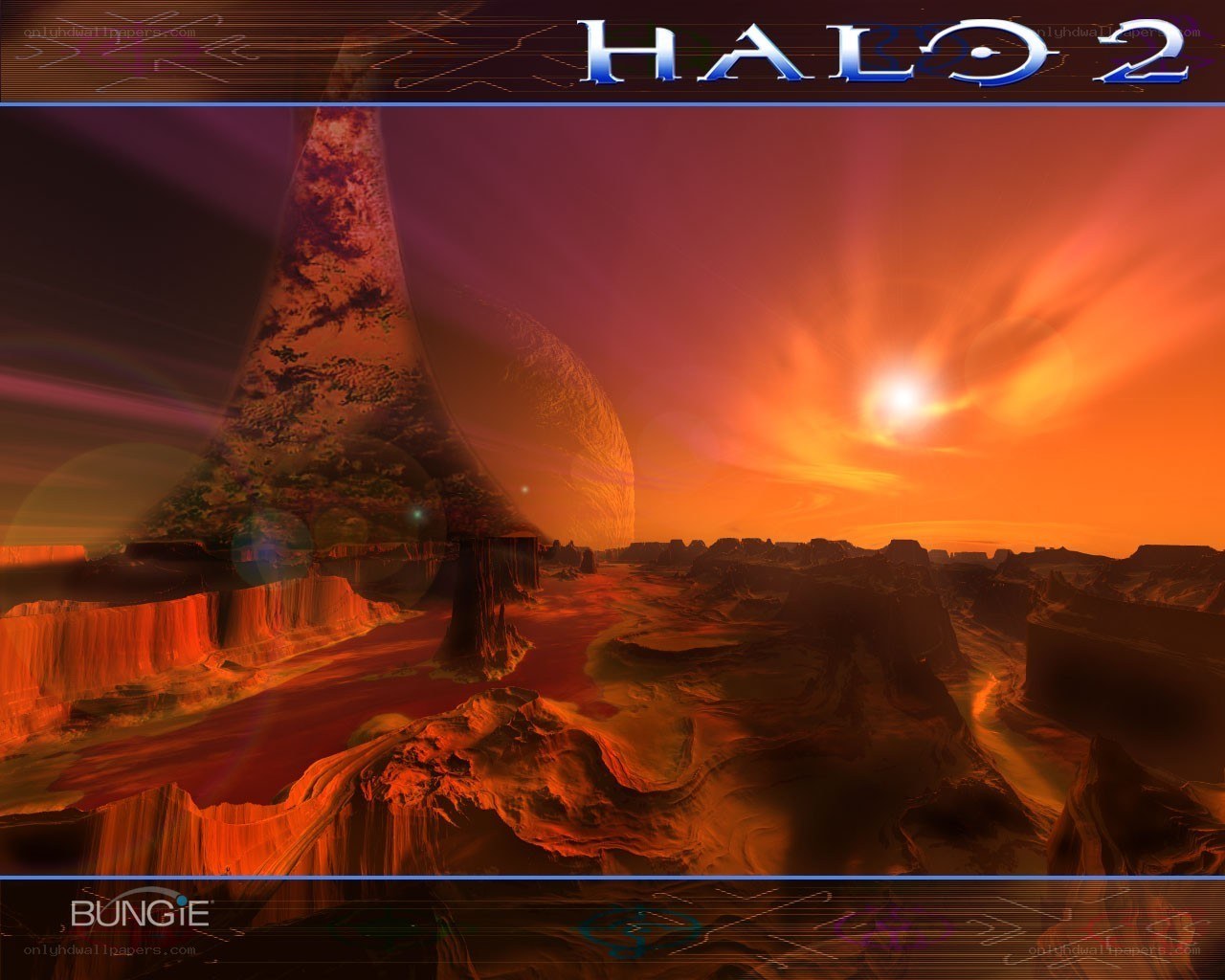 Halo 2 alien landscape
