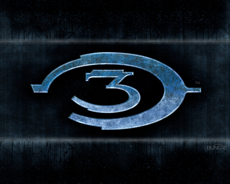 Halo 3 logo on dark background