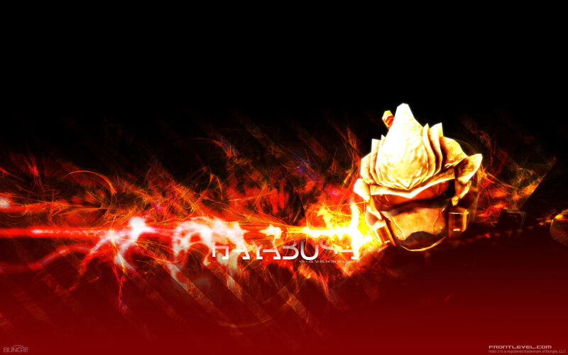 Halo 3 logo with fiery effects