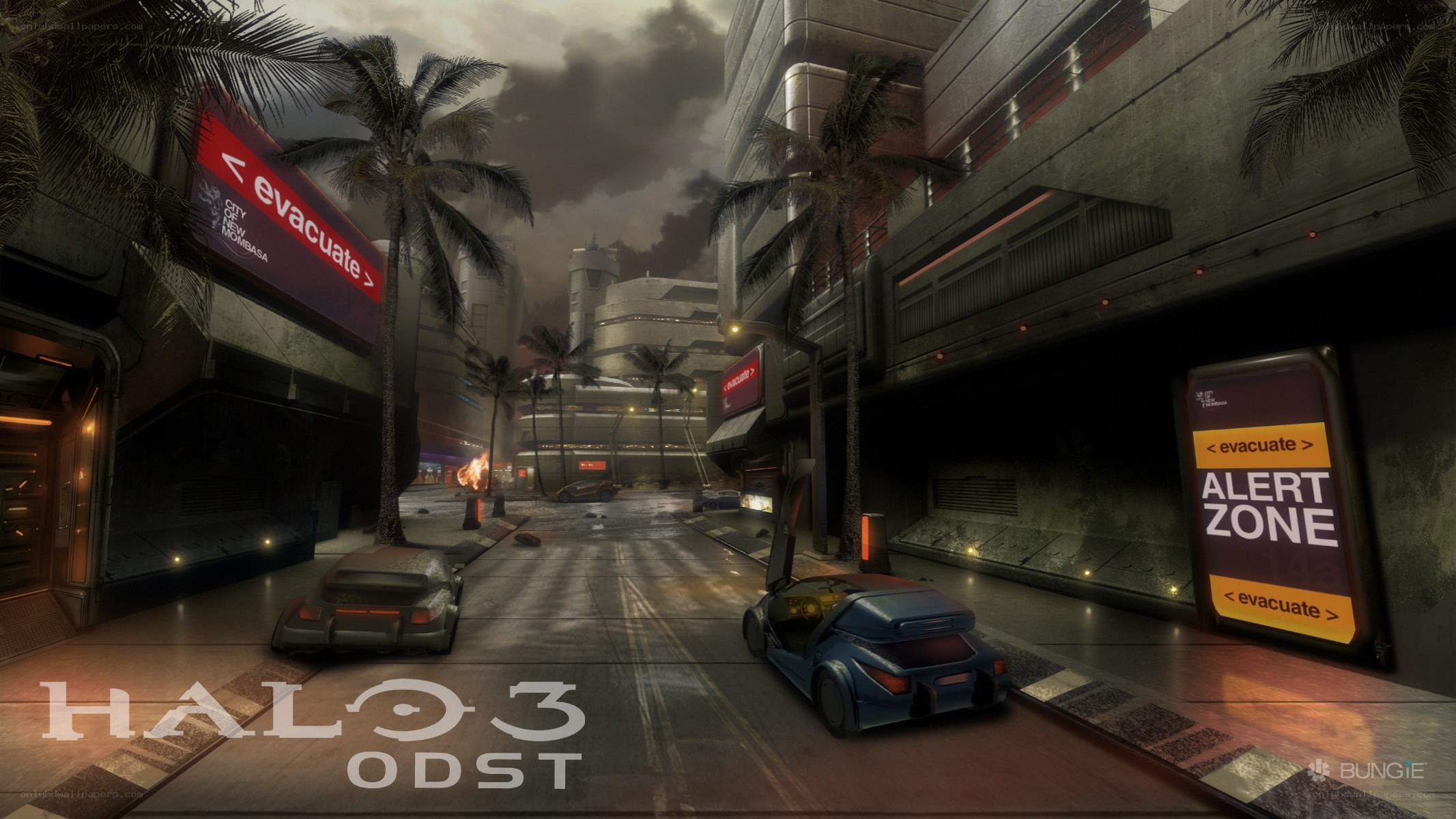 Halo 3: ODST city scene