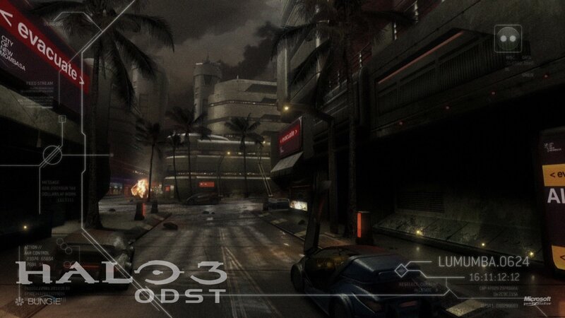 Halo 3: ODST city scene