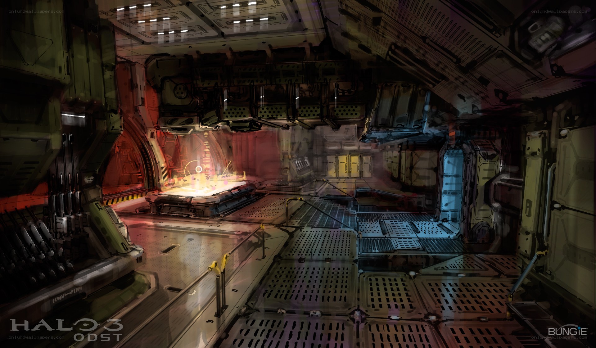Halo 3 ODST interior concept