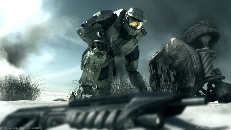Halo 3 soldier in combat