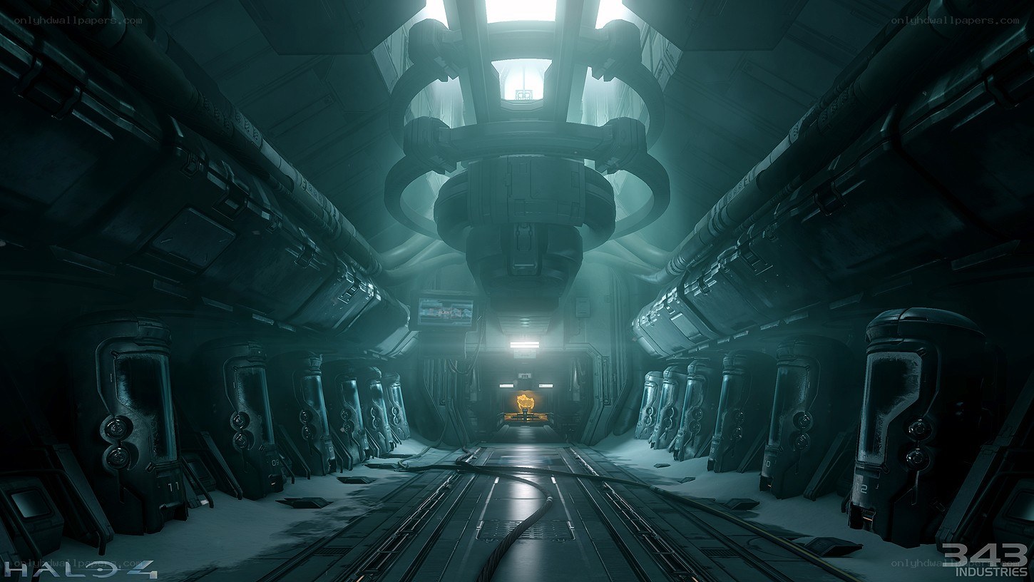 Halo 4 interior corridor
