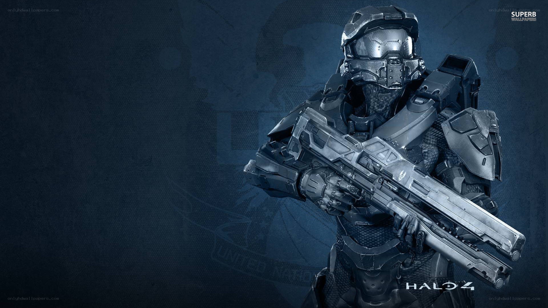 Halo 4 soldier with weapon