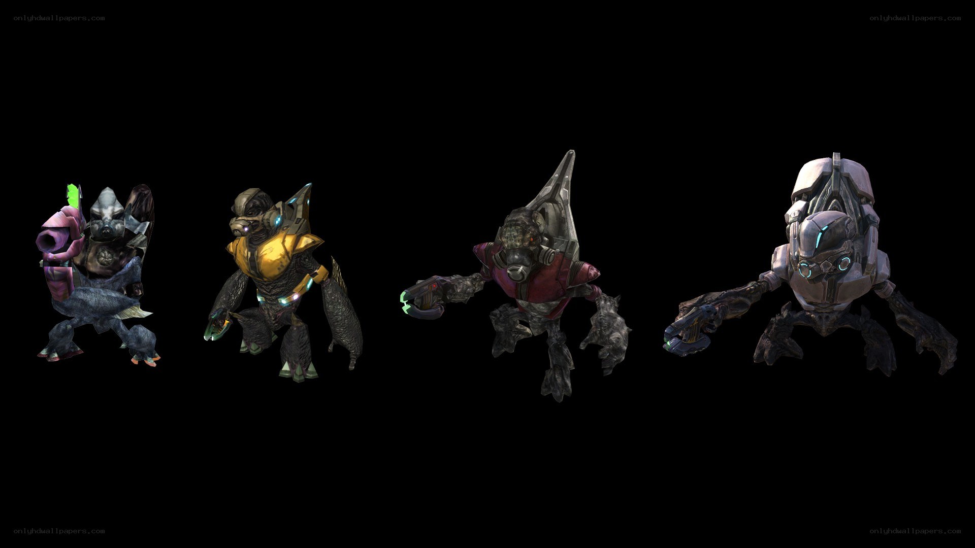 Halo alien characters lineup