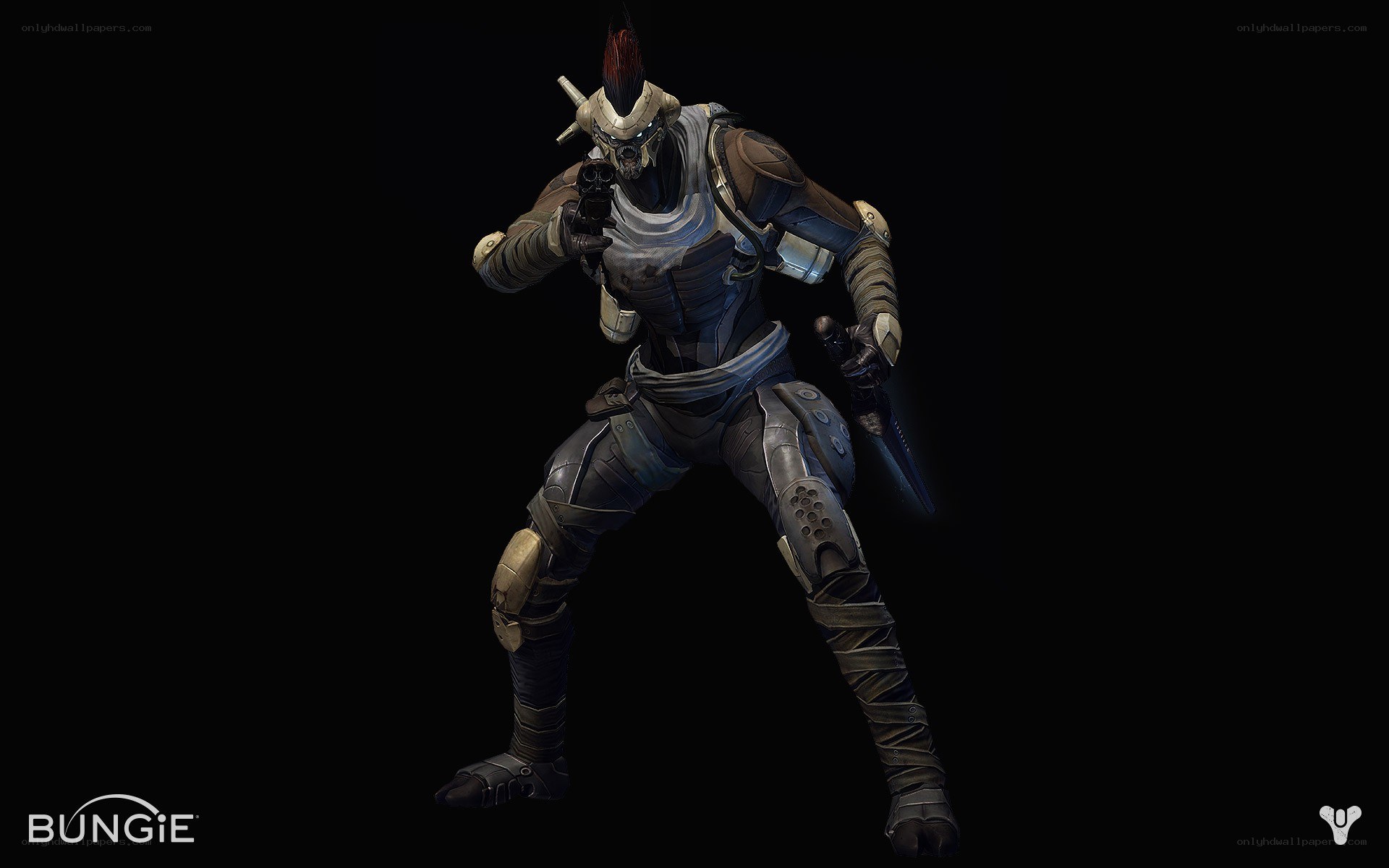 Halo character in combat stance