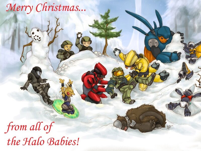 Halo Characters in Snow
