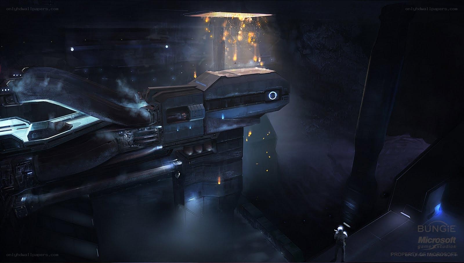 Halo concept art scene