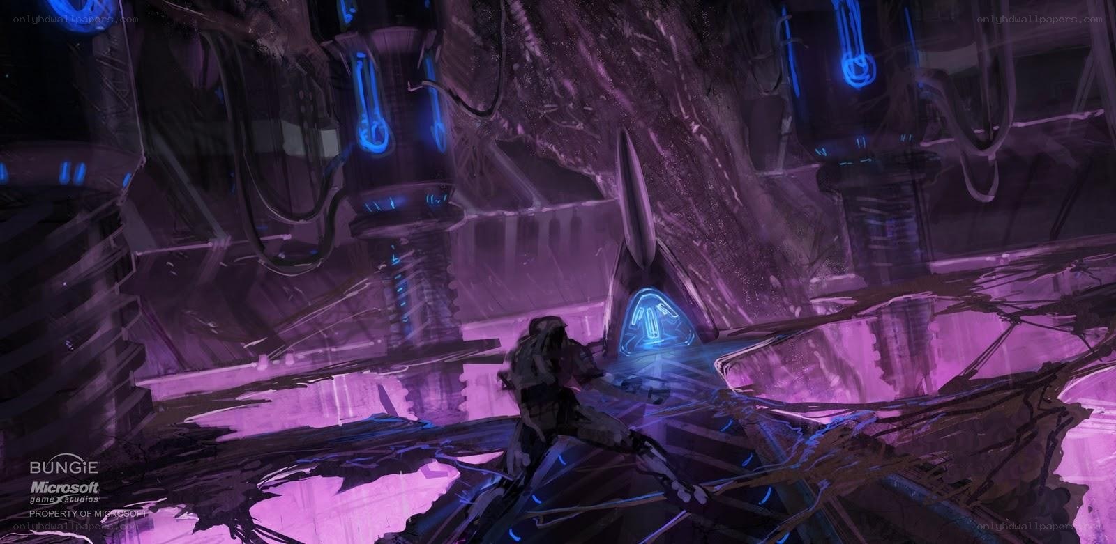 Halo concept art scene