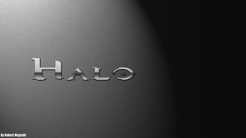 Halo Logo on Metal