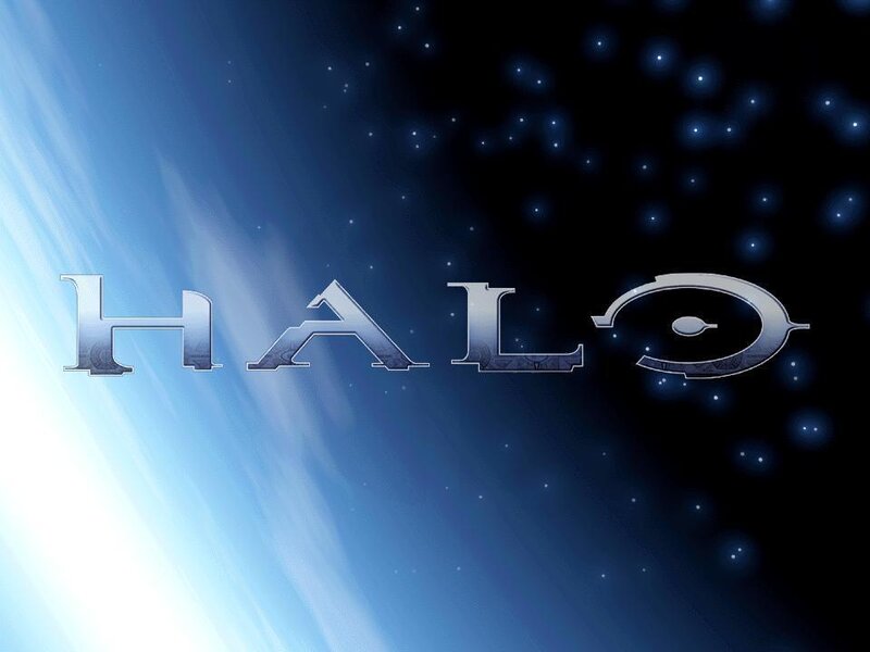 Halo logo on space background
